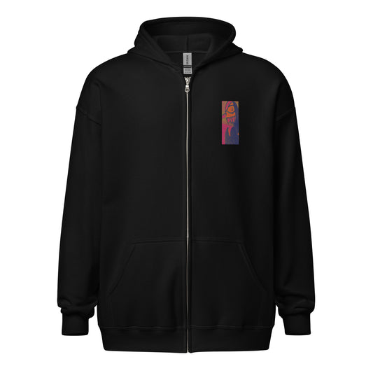 Unisex heavy blend logo zip hoodie