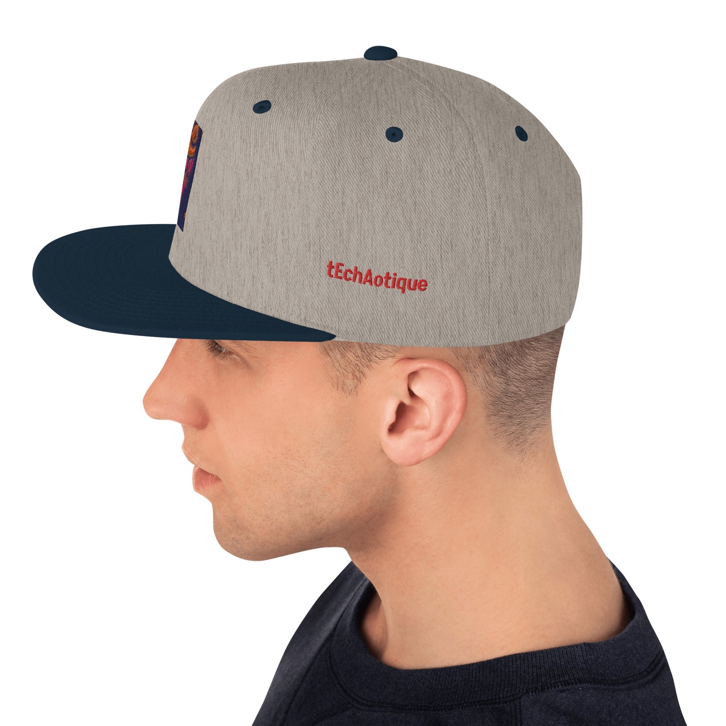 tEchAotique Logo Snapback Hat